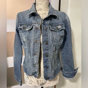 Rubbish distress blue Jean jacket SZ Medium